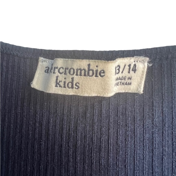 Abercrombie Kids Navy Blue Short Sleeve Dress Size 13/14 - Picture 2 of 3